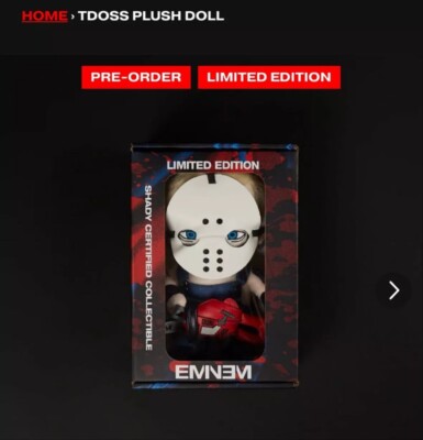 Eminem Limited Edition The Death Of Slim Shady Plush Doll PRE