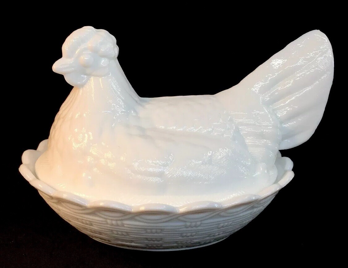 希少 fenton シルバーターコイズ クレスト ボンボン ミルクグラス 希少