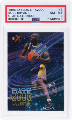 1996 Skybox E-X2000 Kobe Bryant Star Date 2000 #3 PSA 8 Rookie RC