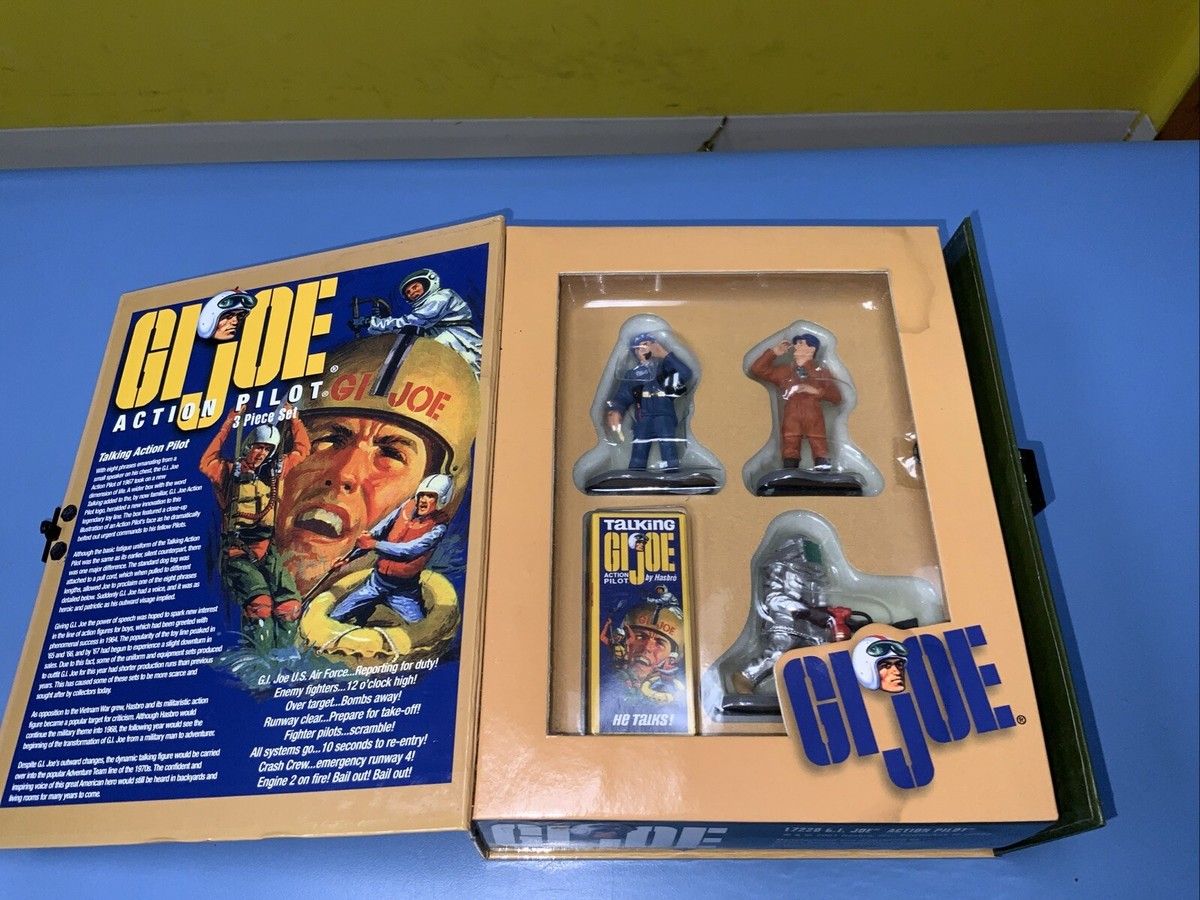 17220 GI Joe Action Pilot 3 Piece Boxed Set 54mm Pewter William