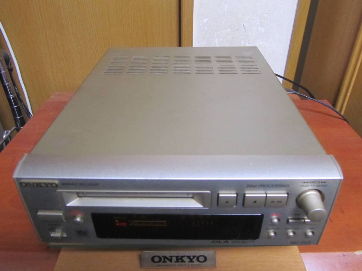 Junk ONKYO Hi-MD Mini Disc Recorder MD-105FX AC100V Japan for sale