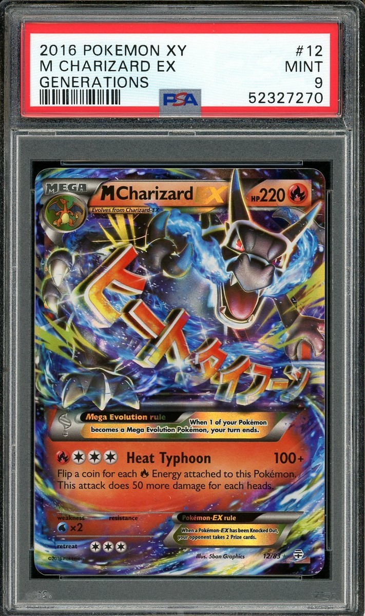 2016 PSA 9 Pokemon Generations Mega M Charizard EX 12/83 Mint | eBay