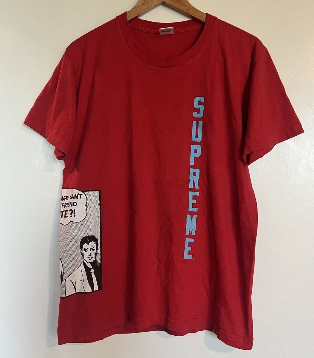 SUPREME x Thrasher T Shirt Size Medium Why Can't Boyfriend Skate