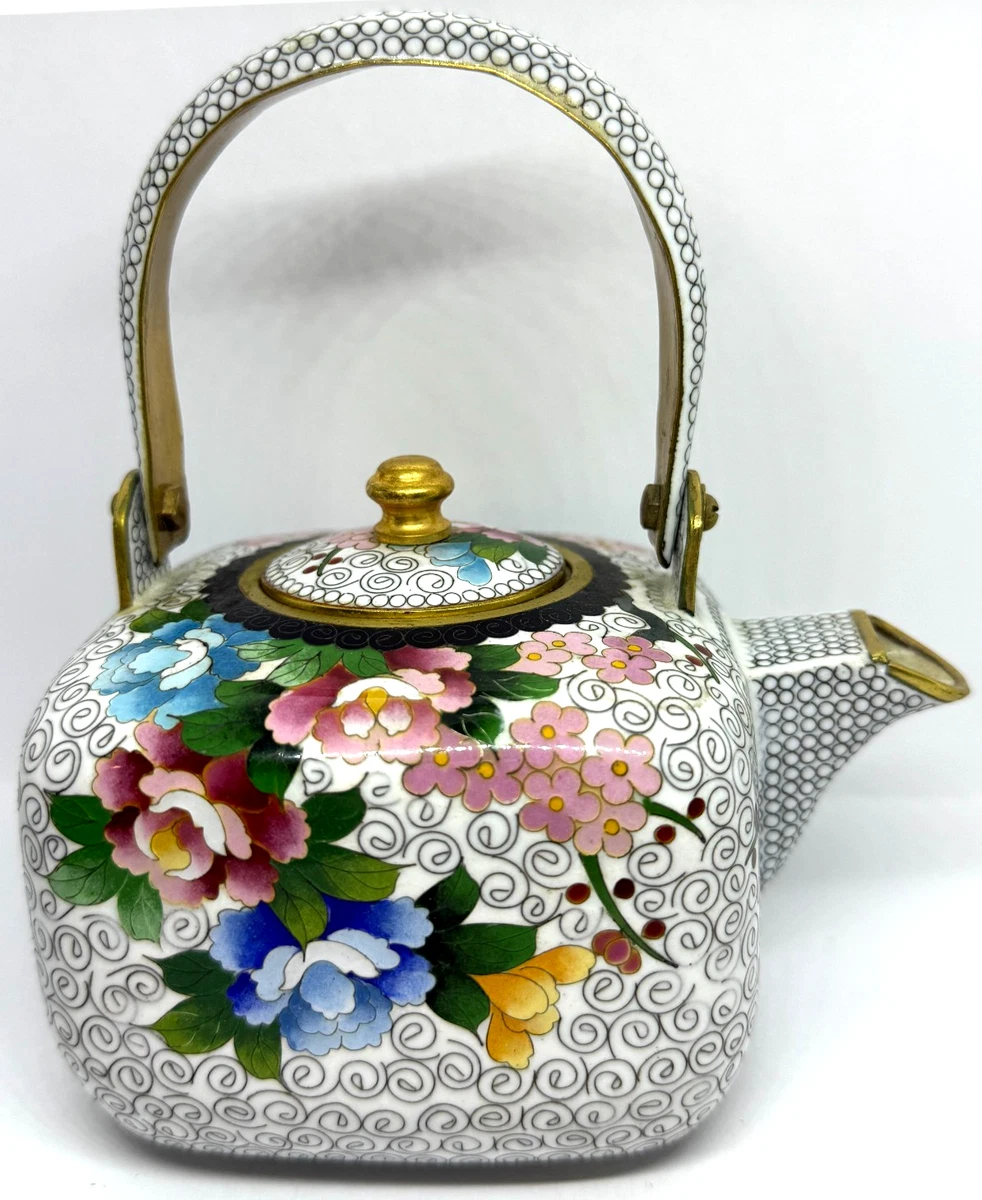 景泰蓝古董日本茶壶| eBay