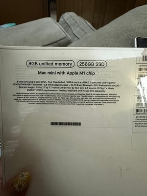 Apple Mac mini (256GB SSD, M1, 8GB) Silver - MGNR3LL/A (November