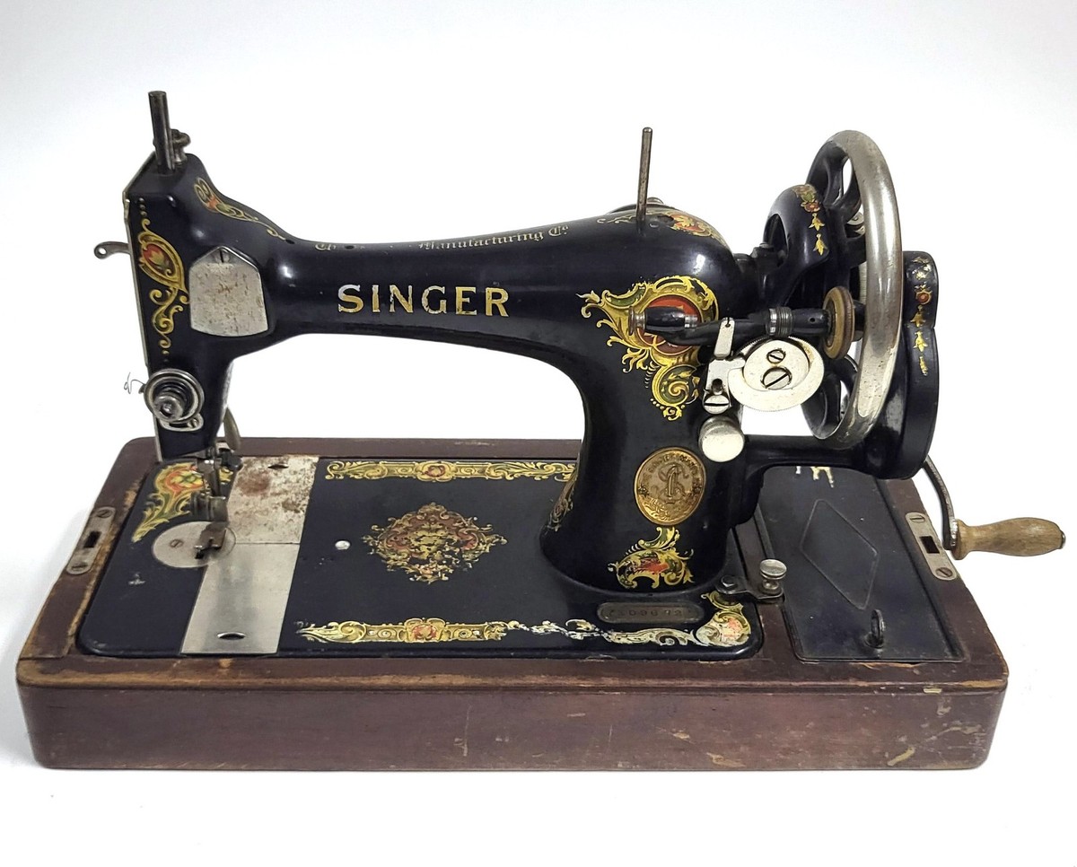 古董Singer 128k 手摇缝纫机- 1923 Clydebank | eBay