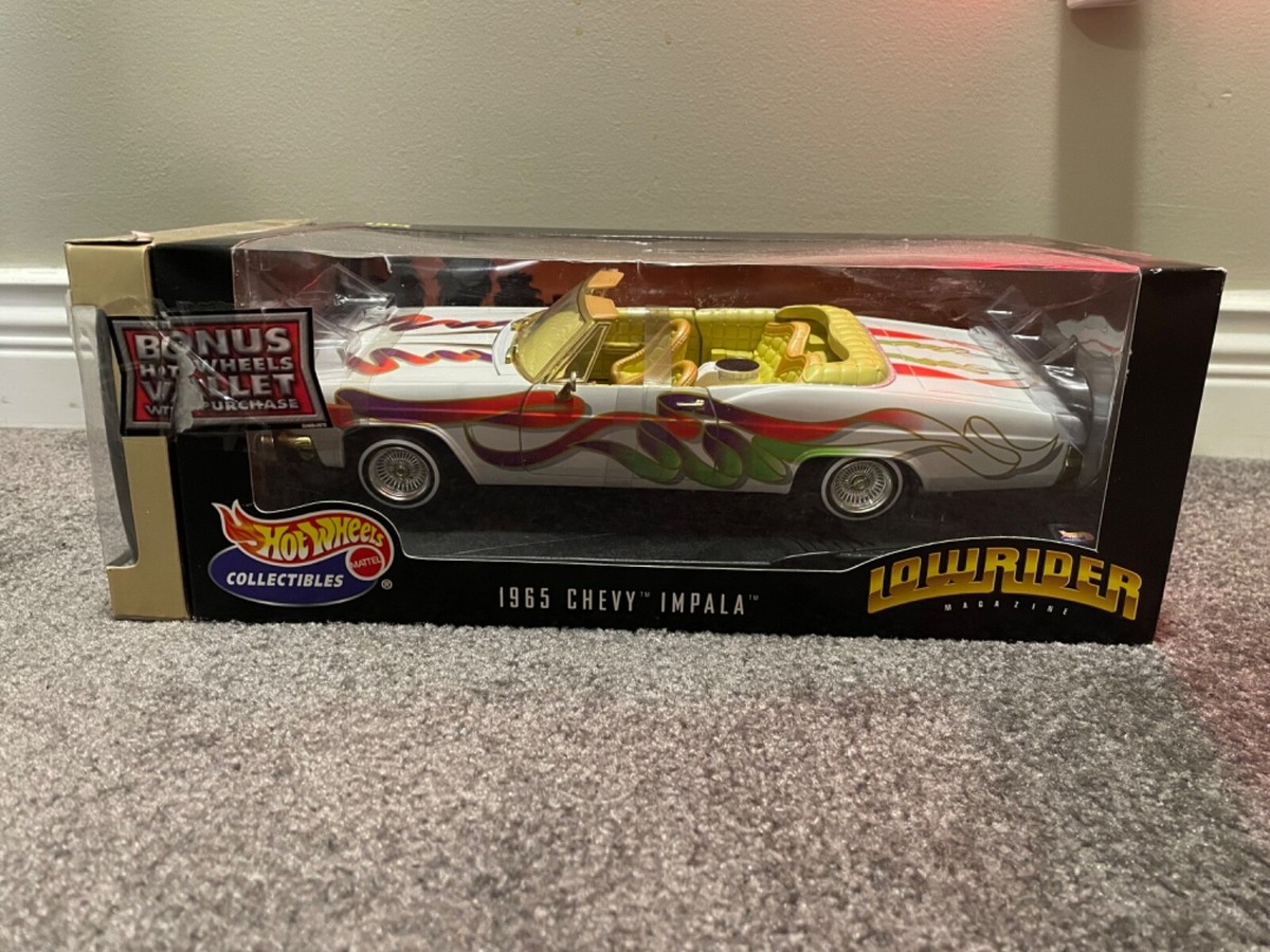 Lowrider 1965 Impala 1:18 Scale Die Cast Hot Wheels Collectibles