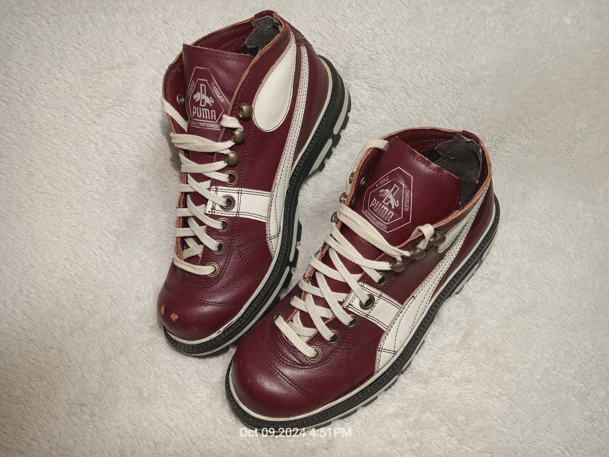 Y2K PUMA Rudolf Dassler Schuhfabrik Platform Boots Goth Rare Mens