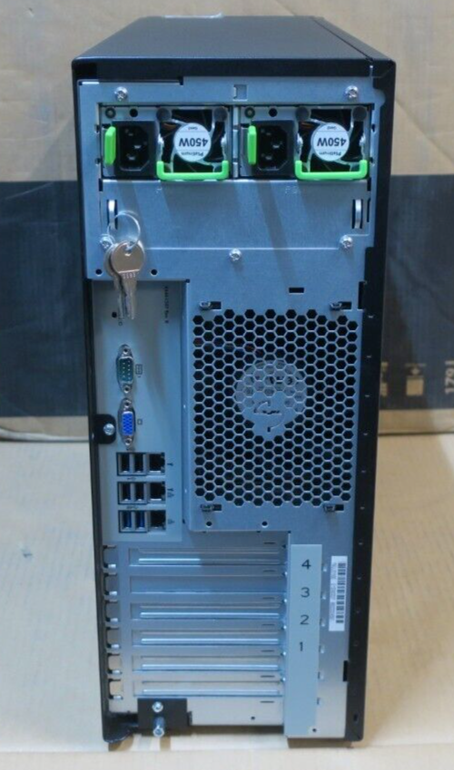 Fujitsu Primergy TX1330 M4 4C E-2124 32GB RAM 3x 6TB HDD WS16 COA
