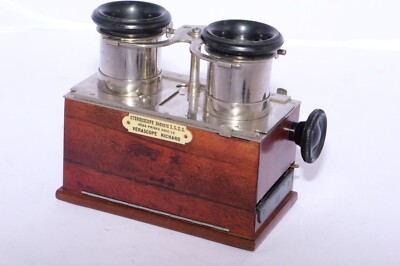 ANTIQUE Jules RICHARD VERASCOPE 45x107mm STEREOSCOPE Stereo VIEWER