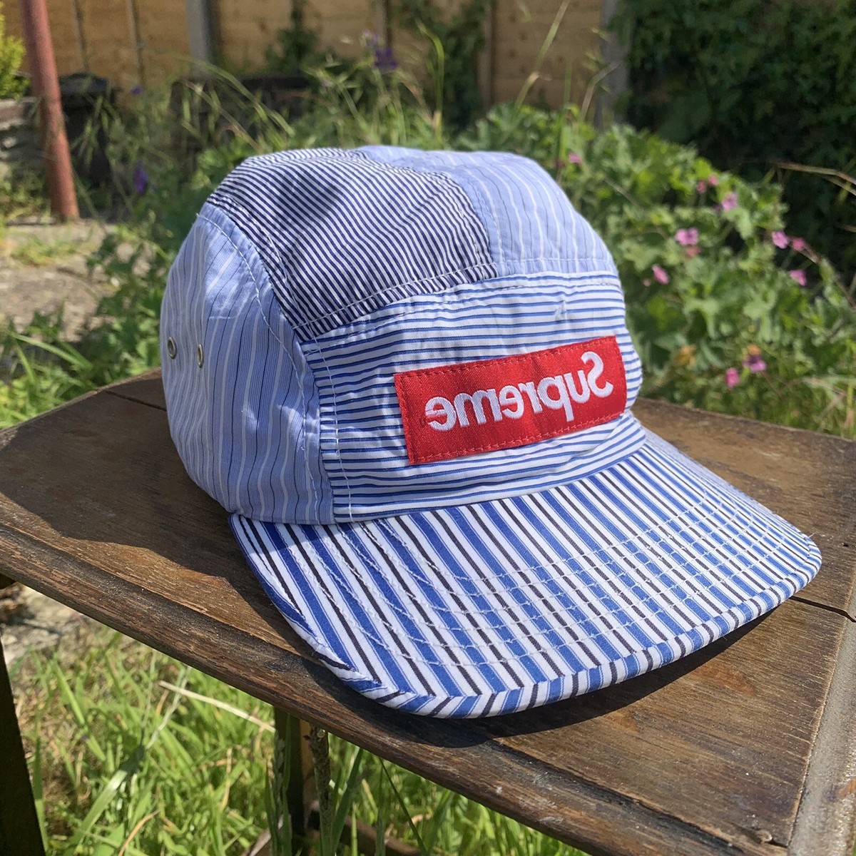 Supreme CDG Comme des Garçons Red S/S 2012 Camp Cap 5 Panel Hat