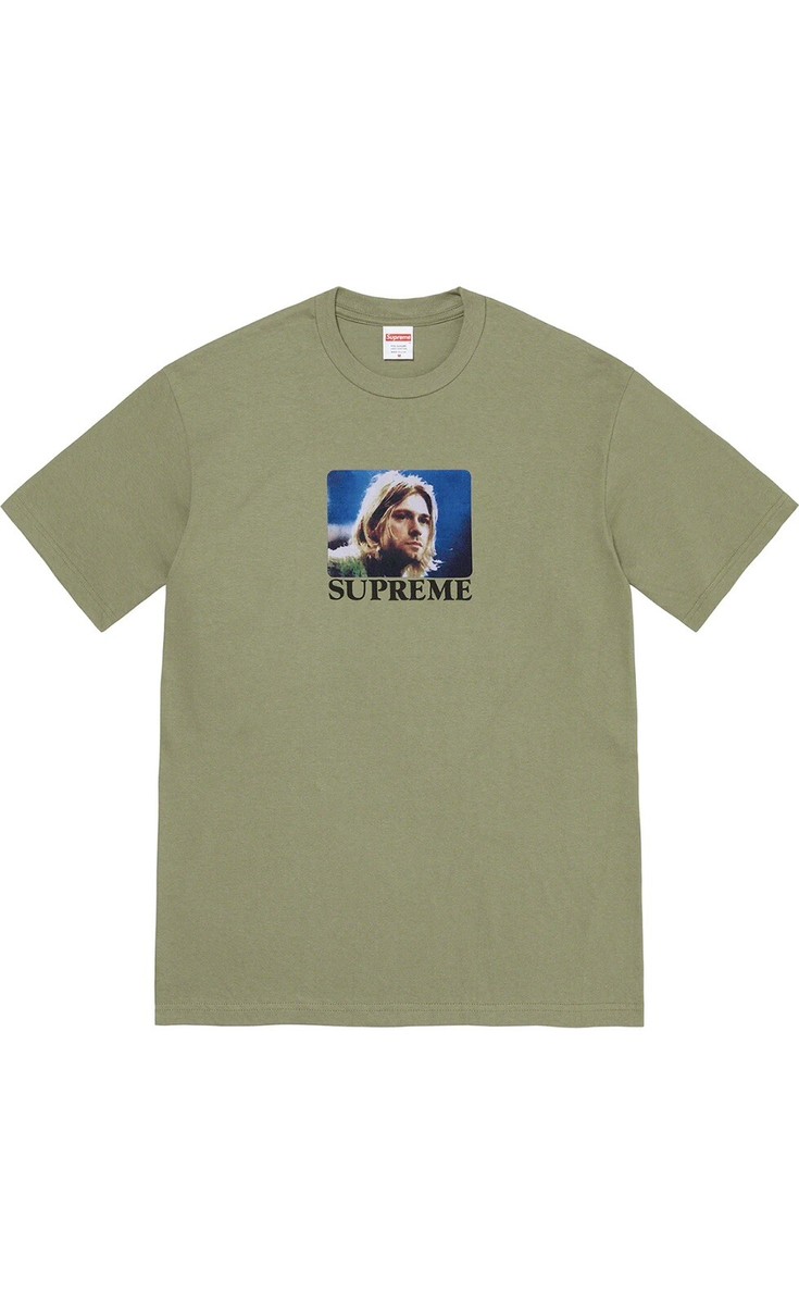 KURT COBAIN SUPREME T SHIRT Olive Green | eBay