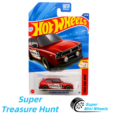 Hot Wheels Super Treasure Hunt 2025 #231 '73 Honda Civic Costum