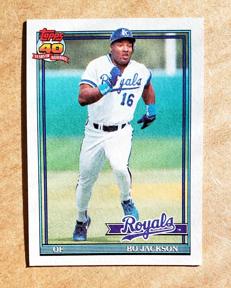 1991 Bo Jackson Topps 40 Years of Baseball Edition #600 | eBay