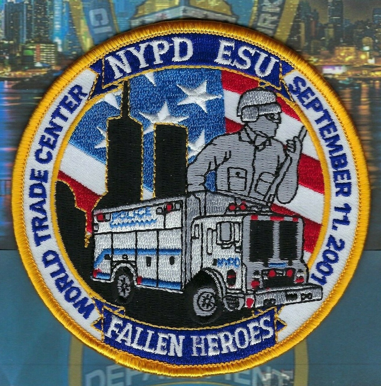 最後！NYPD POLICE EMERGENCY SERVICE UNIT パッチセット1点物 在庫限り
