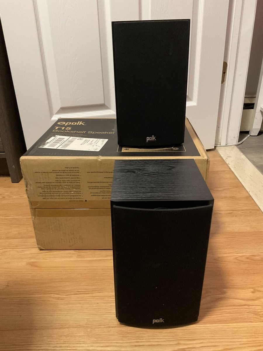 Polk Audio T15 100 Watt Bookshelf Speakers In Original Box | eBay