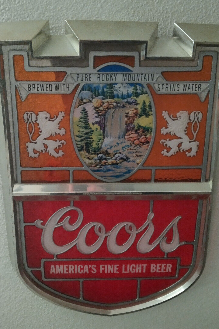 VINTAGE COORS SIGN PLASTIC LIGHTS UP | eBay