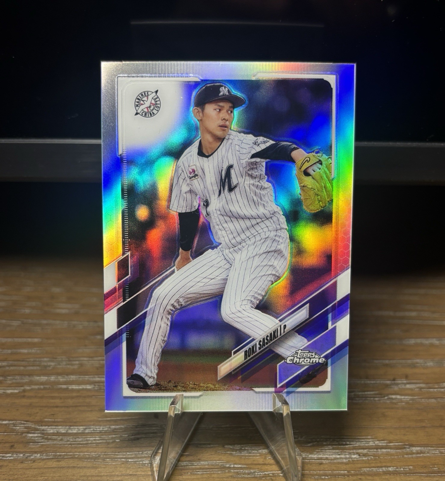 2021 Topps Npb Chrome 佐々木朗希 リフラクター レア】Topps Chrome