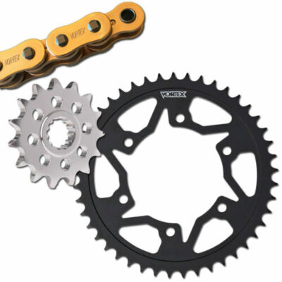 Vortex Kawasaki ZX6R/RR 05-06 V3 2.0 Gold Chain Sprocket Kit 14-43