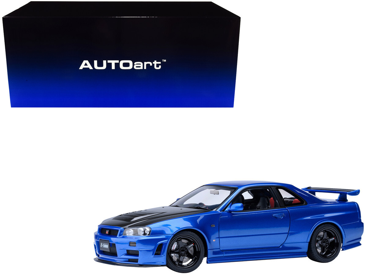 Autoart Nissan Skyline GT-R R34 Nismo Z-TUNE RHD Bayside Blue 1/18