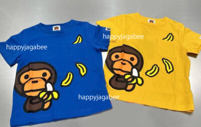 A BATHNIG APE BAPE KIDS BABY MILO BANANA POCKET TEE 2K80309009 br
