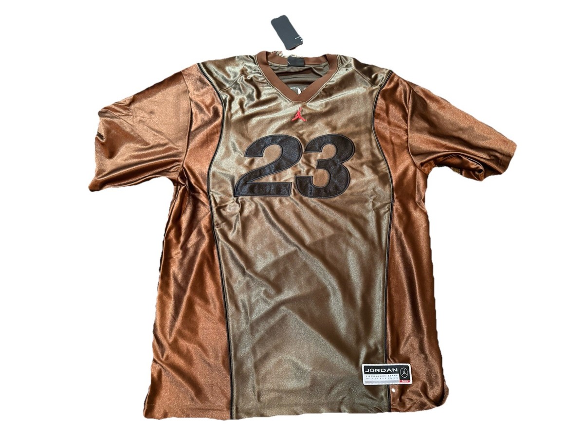 Supreme x Jordan Warm Up Jersey - Size Large Tall - Olive Brown