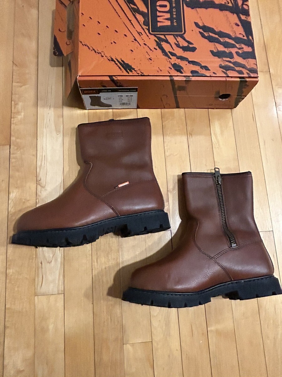 WORX by Red Wing Mens Pull-On Side Zip ST Work Boots 54291 Sz 8.5W