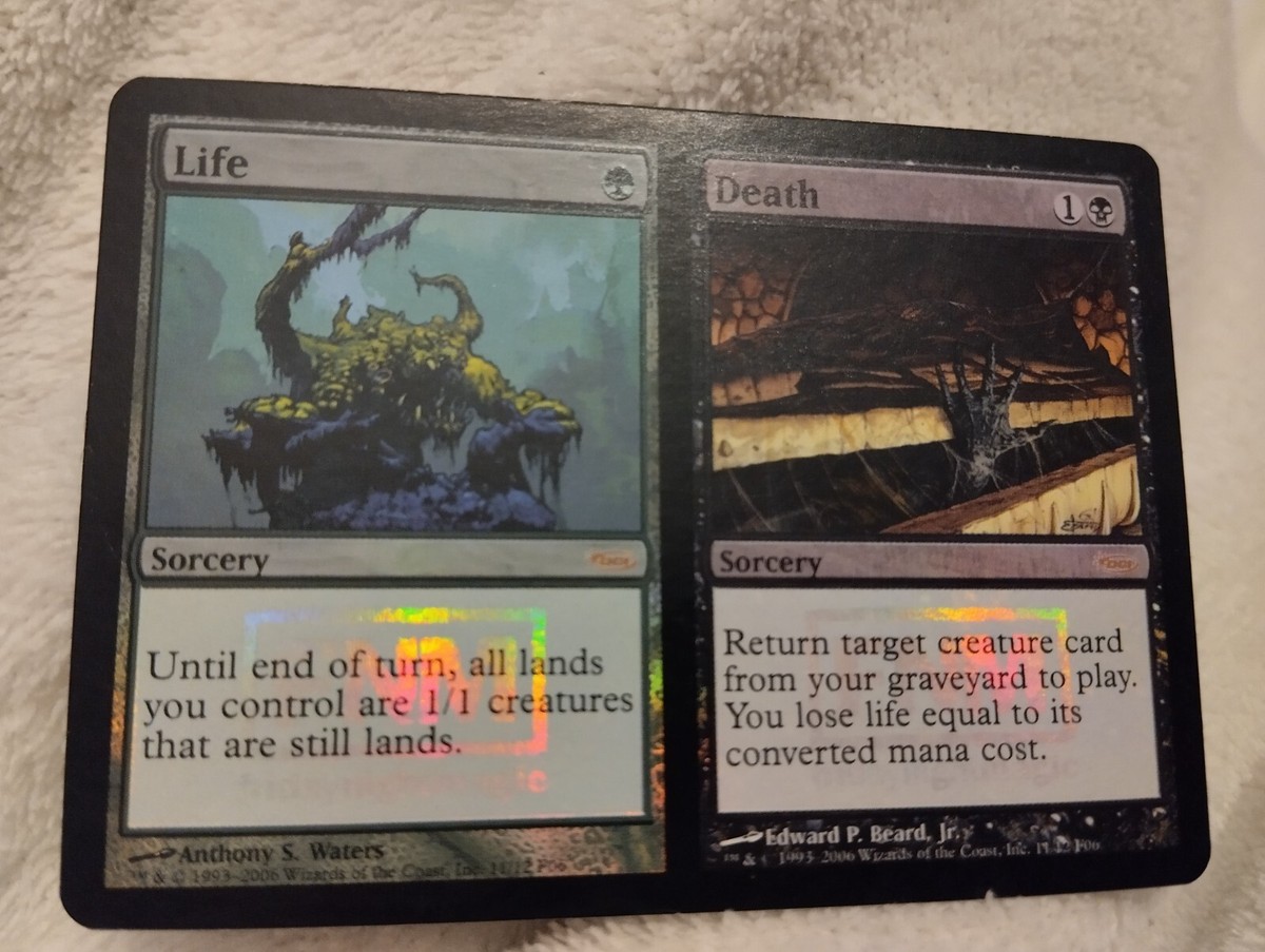MTG LIFE/DEATH DCI FOIL FNM PROMO 2006 Split Card Sorcery WOTC | eBay