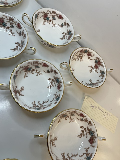 1800年代真鍮フレーム入り ミントンベニスの商人 イギリスアンティーク