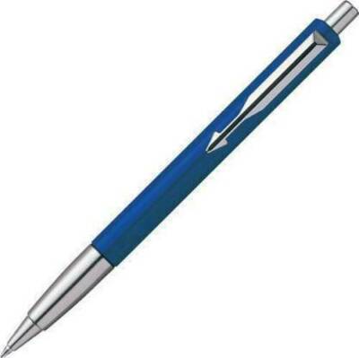 Parker Vector Retractable Ball Point Pen Standard Blue With Chrome