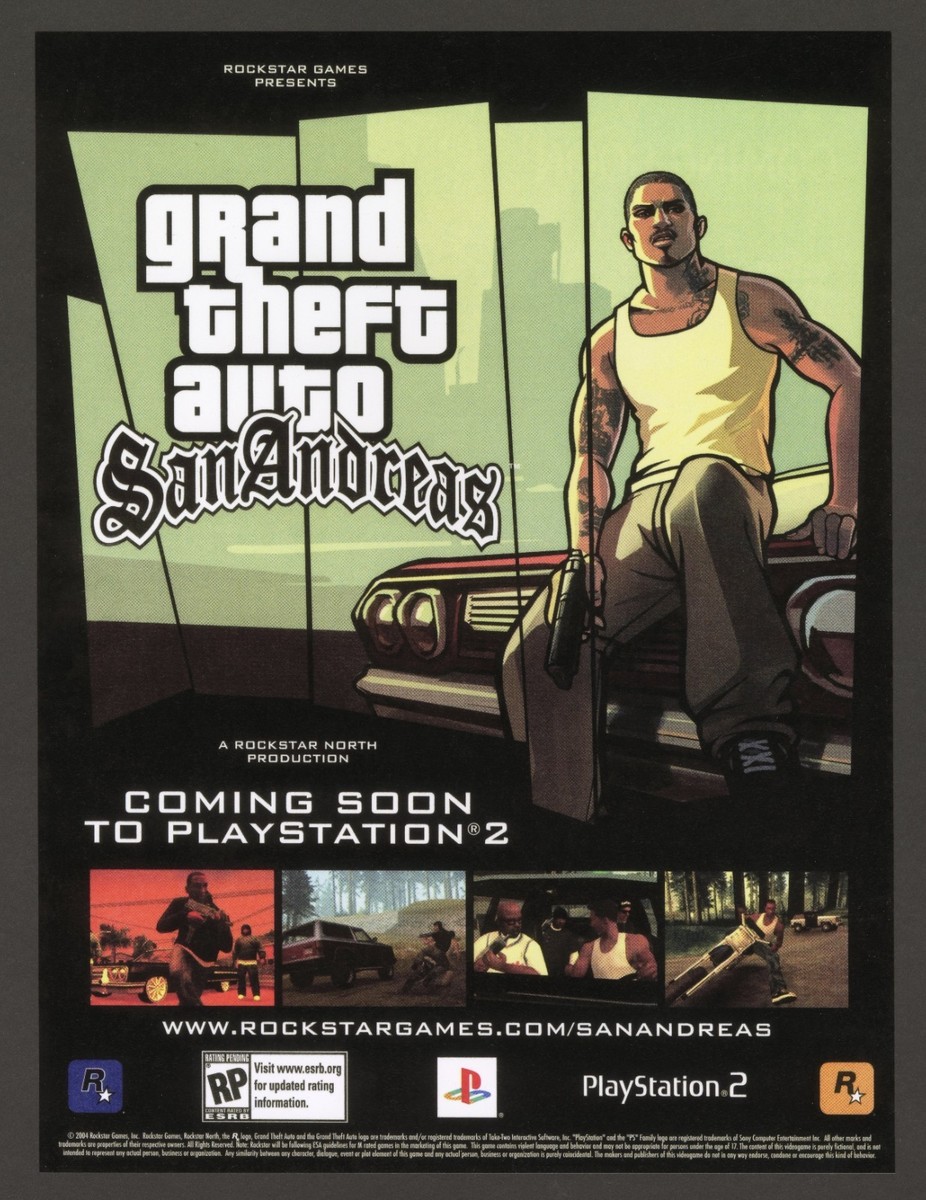 GTA Grand Theft Auto San Andreas Playstation 2 PS2 PC Xbox Promo