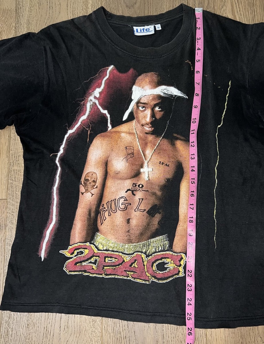 Vintage 90s Tupac Shakur 2Pac Memorial Rap Tee Shirt Hip Hop