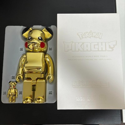 BE@RBRICK ピカチュウ GOLD CHROME Ver.100%400% BE@RBRICK MEDICOM