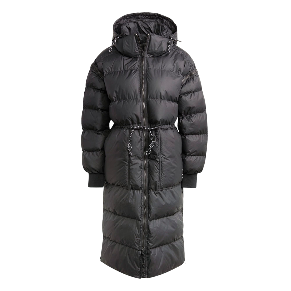 Adidas Stella McCartney Black Long Padded Winter Puffer Coat