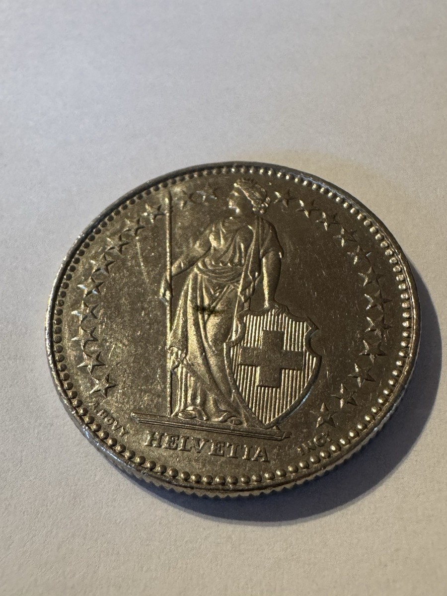 2014 Switzerland 2 Franc Coin – Helvetia – Copper-Nickel