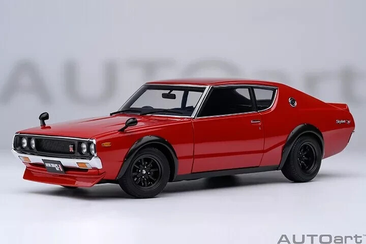 1/18 Nissan Skyline 2000GT-R (KPGC110) Tuned Ver. RHD Red Model By