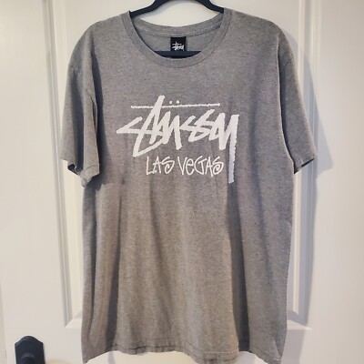 VTG Vintage Stussy Las Vegas Chapter Stock City Tee T Shirt Mens