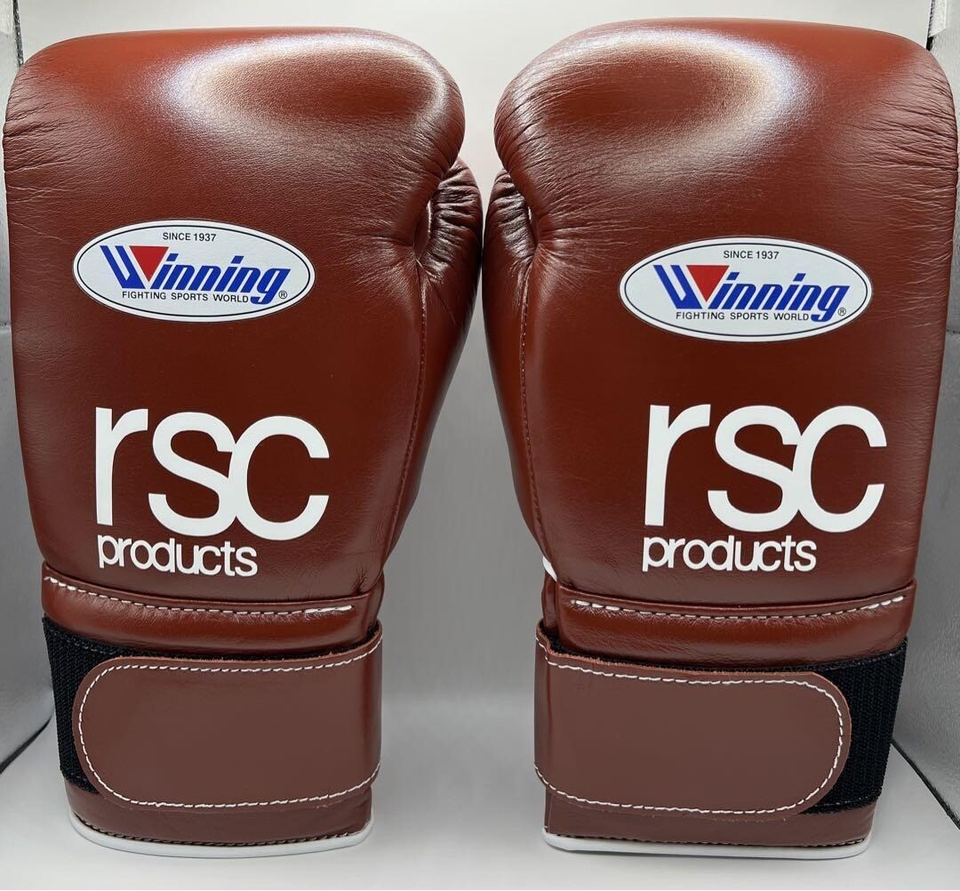 Winning × rsc Boxing Gloves Professional 14oz Brown MagicTape