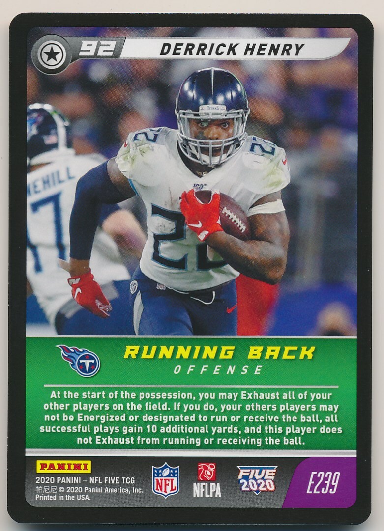 DERRICK HENRY デリック ヘンリー サインカード AUTO NFL 【公式通販】