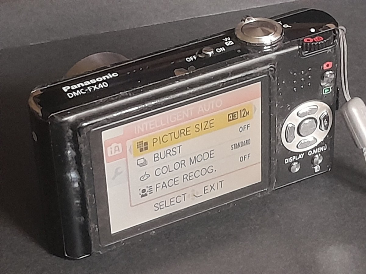 Panasonic LUMIX DMC-FX40 12MP Digital Camera Black | eBay