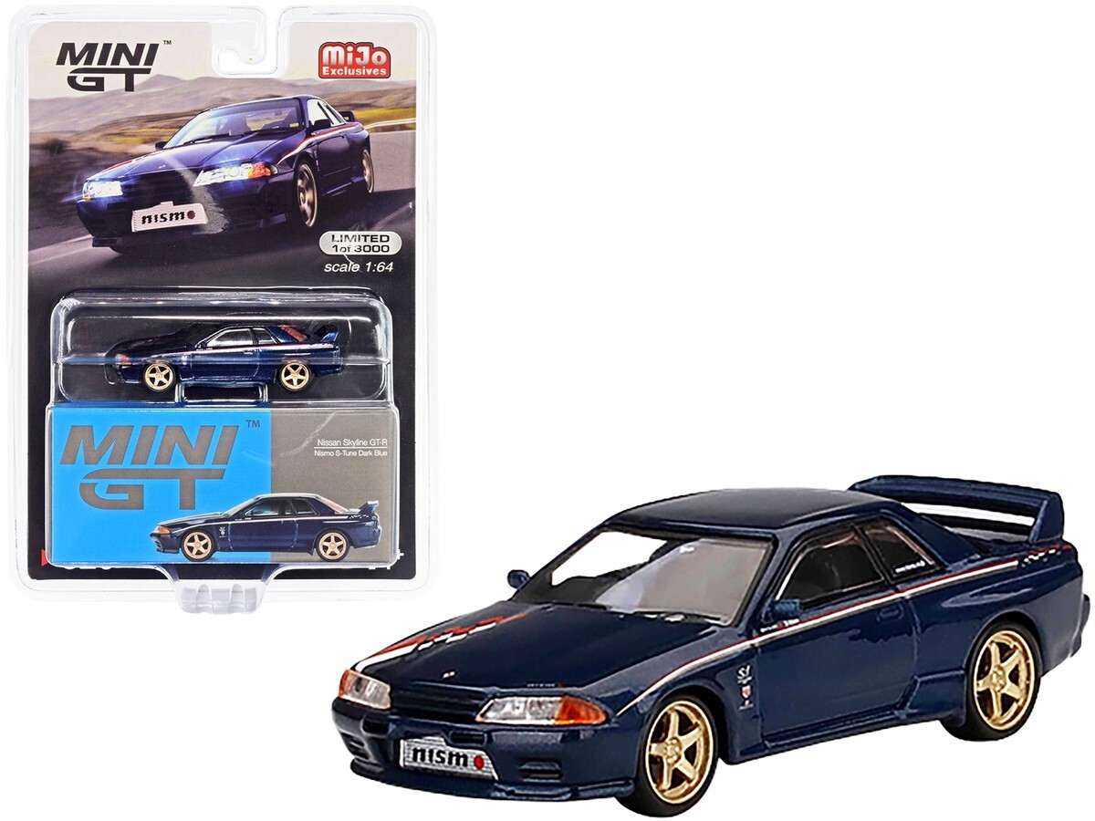 1/64 Nissan Skyline GT-R R32 Nismo S-Tune Diecast Blue by TSM MINI