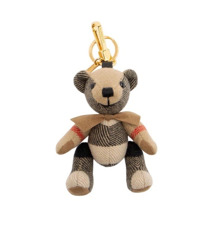 BURBERRY Thomas Bear Charm With Bow Tie Keychain With A Dust Bag