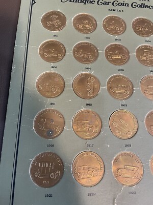 Vintage The Franklin Mint Antique Car Coin Collection Series 1 | eBay