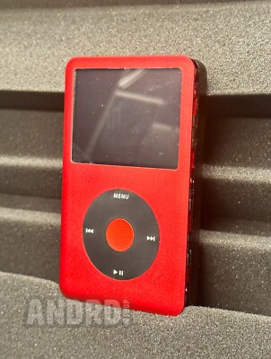 Custom Red Apple iPod Classic 7th Gen -📳 Taptic Mod 📳- 3000mah