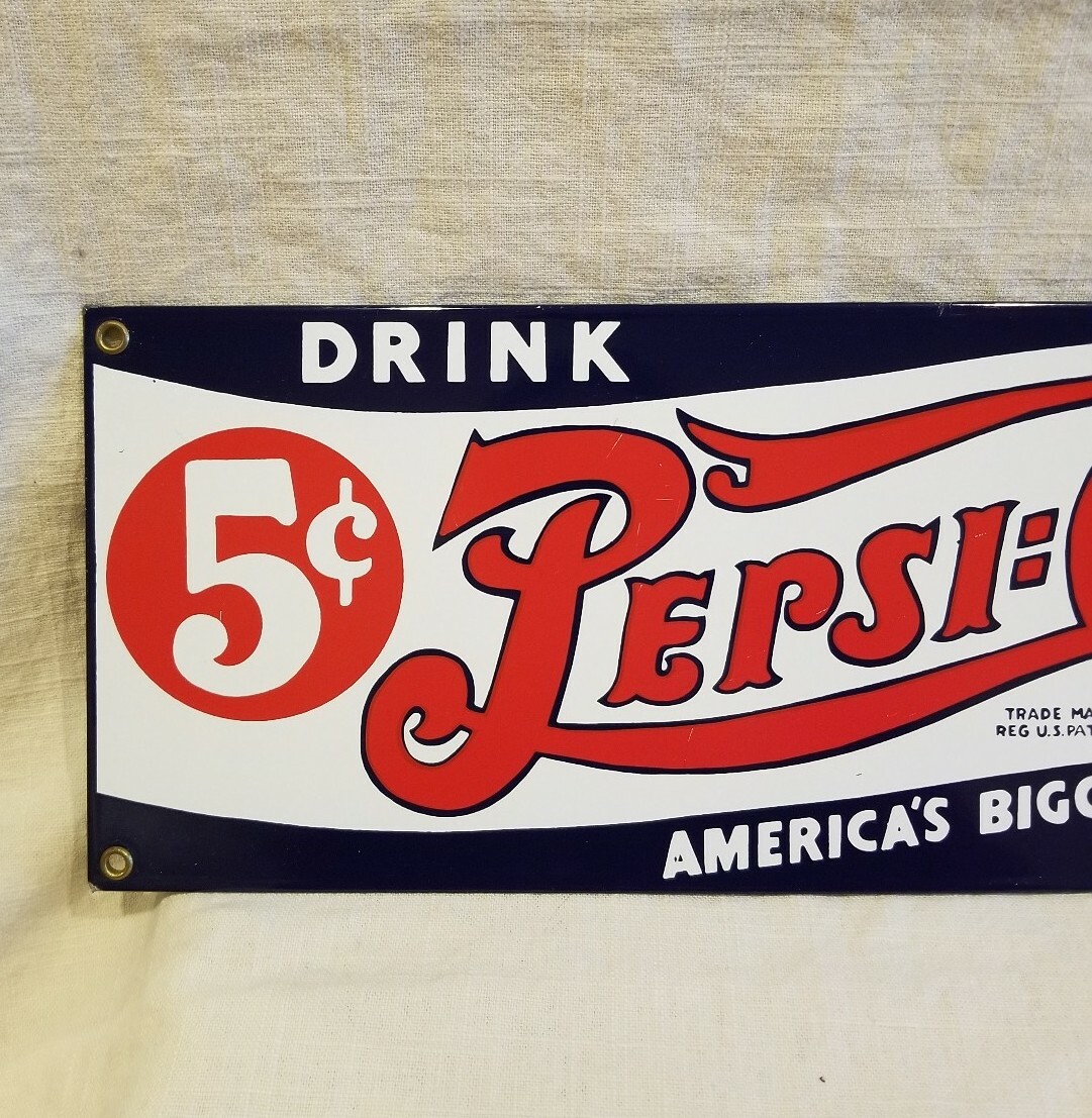 Vintage 5 Cent Pepsi: Cola America's Biggest Nickel's Worth Metal