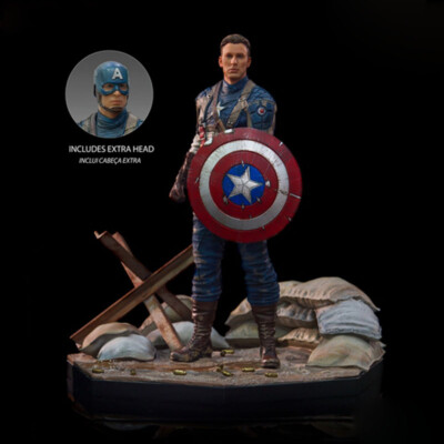 IRON STUDIOS Captain America 1/10 Scale 8.2 in (H) Statue Model