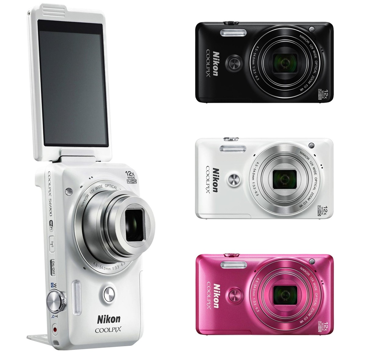 Nikon Coolpix S6900 16 MP 12x Optical Zoom Compact Digital Camera