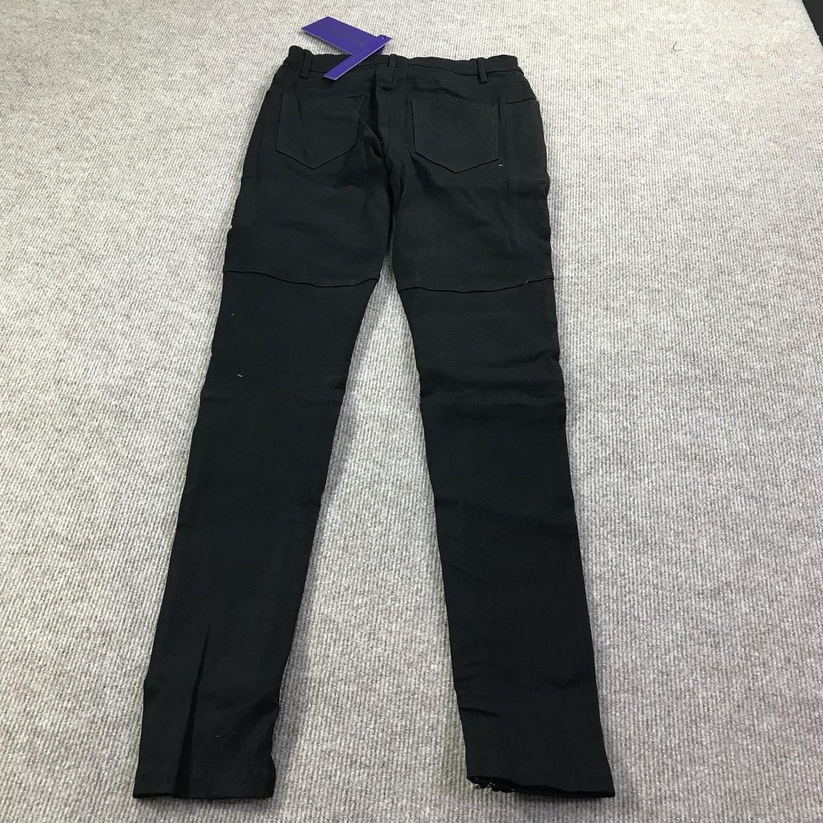 Guapi Pants Mens 28 Black Limited Edition MMXV Embroidered Biker