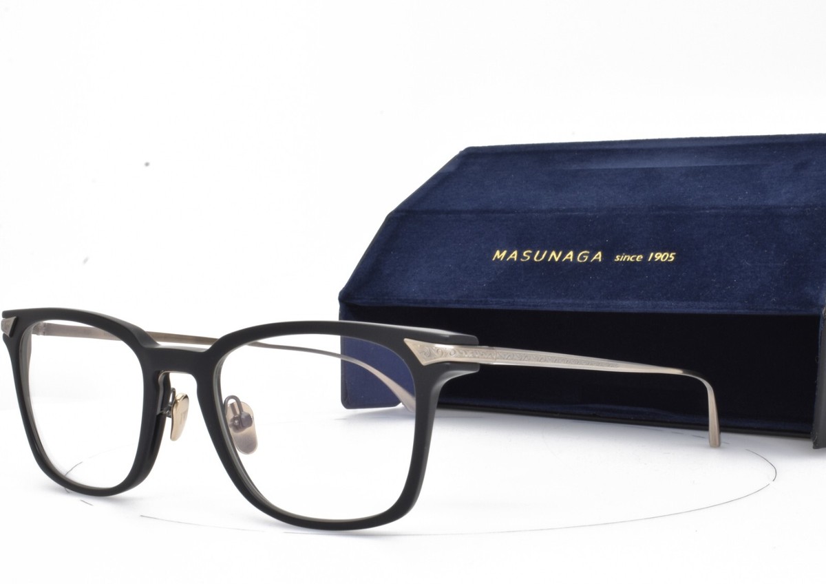 MASUNAGA x KENZO TAKADA EYEGLASSES VEGA #59 51-20-140 MATTE BLACK