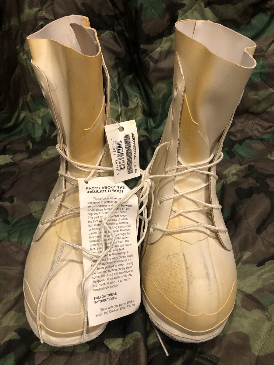US Military Extreme Cold Weather White Micky Mouse Bunny Boot with